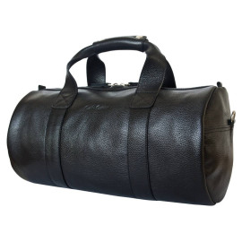 Кожаная дорожная сумка Dossolo black 